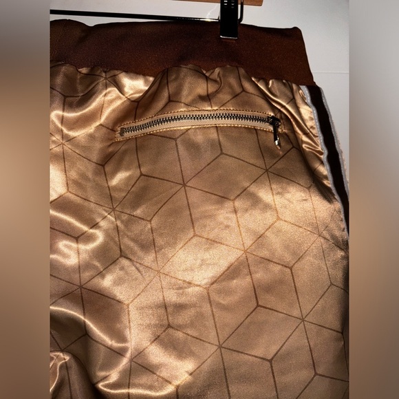 NEW ASAP Rocky Testing Music Men 3XL San Tan Cub Striped Satin Pants Hip Hop - Picture 6 of 10